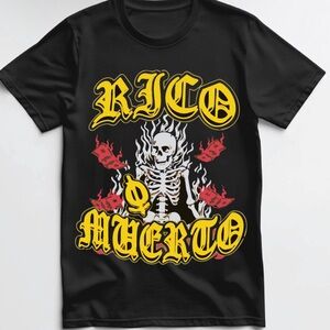 Rico Muerto T shirt New S-5Xl 2022 2 Rap Hip Hop Fas…
